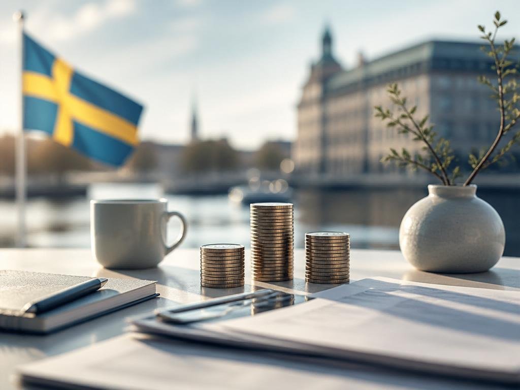 Illustration av inflation och stigande priser i Sverige